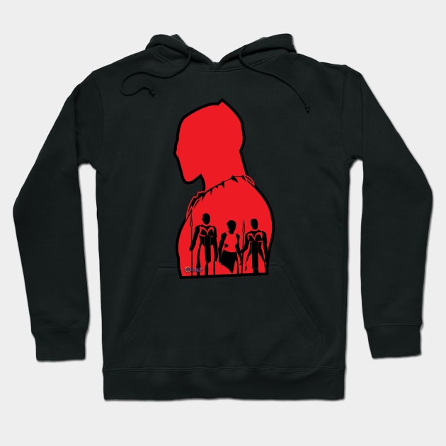 Wakanda Red Hoodie by G9Design